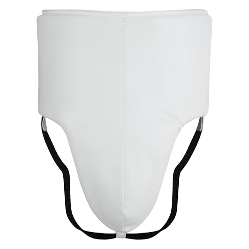 PFG Winning Groin Protectors - Boxing MMA Muay Thai Training Protection - color: White, size: Large-X-Large