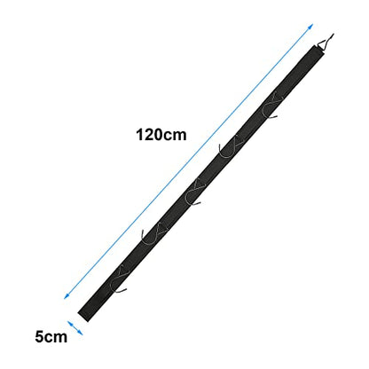 2Pcs Hockey Hanger Portable Hanging Dryig Rack Hockey Gifts for Home and Outdoor Using in Ice Hockey Skating Football Camping Fishing 5 Hooks - color: Black X2pcs