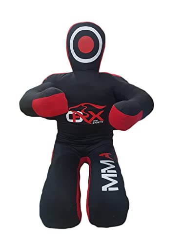 MMA Grappling Dummy - Judo Punching Bag, BJJ, Brazilian Jiu Jitsu, Martial Arts and fitness training Sitting Position (UNFILLED, Canvas)