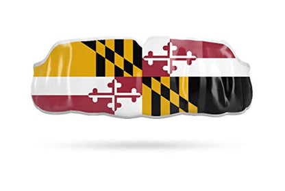 Impact All Sports Mouthguard Lacrosse, Football, Hockey, Basketball, Jiu-Jitsu, and More, Breathable Mouthguard for Youth Adults, Professional Custom-Fit, Maryland State Flag - color: Maryland State Flag