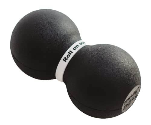 Infinity Roller, Peanut Foam Roller, Large 8-Inch Double Massage Ball Exercise Roller (Black - Firm) - style: Black - Firm