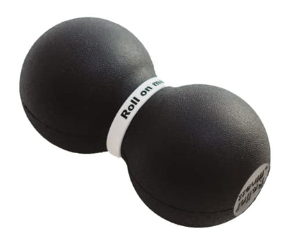 Infinity Roller, Peanut Foam Roller, Large 8-Inch Double Massage Ball Exercise Roller (Black - Firm) - style: Black - Firm