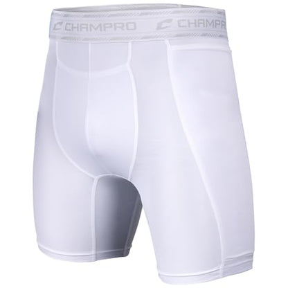 Champro Men's Take-Out Sliding Short - color: White, size: Large