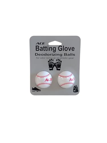 Batting Glove Deodorizing Balls for Athletic Gear, Stocking Stuffer, Odor Removal for Sports Equipment, 2-Pack