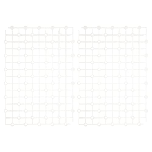 Newborn Photography Props 2pcs Aquarium Fish Tank Divider Trays Plastic Egg Crate Tray Grid Bottom Board Fish Separator 26x17.5x0.5CM Transparent Small Fish Tank - color: Transparent