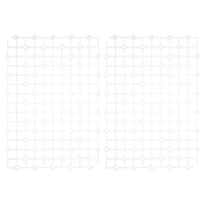 Newborn Photography Props 2pcs Aquarium Fish Tank Divider Trays Plastic Egg Crate Tray Grid Bottom Board Fish Separator 26x17.5x0.5CM Transparent Small Fish Tank - color: Transparent