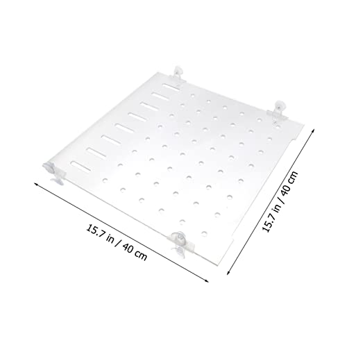 ORFOFE 1set Fish Tank Segregation Board Easy Install Isolation Plate for Mixed Breeding Fixed Clips Increases Fish Survival Rate by Separating Aggressive Species