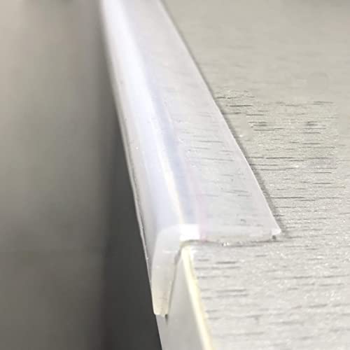Edge Protector 100% Silicone, Baby Proofing Clear Table Corners Guards, Pre-Taped Adhesive Soft for Kids Proof Safety, Wall Furniture Bumper - color: 3/5x3/5 in (Width), size: 6 Foot (Pack of 1)