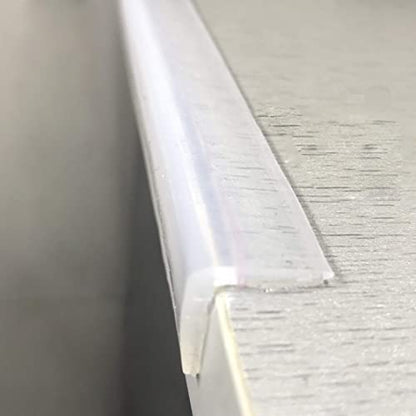 Clear 100% Silicone Edge Protector for Baby Proofing, Pre-Taped Furniture Wall Corner Guards, Damage-Free Toddler Bumper Strip for Wood Mable Table