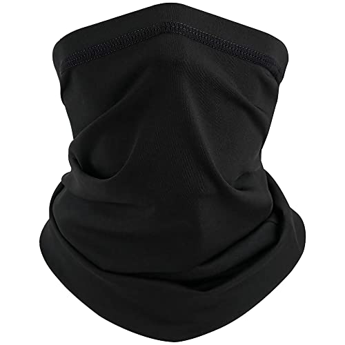 ARMORAY Face Mask Washable & Reusable Balaclava Neck Gaiter-Sun Protection Bandana Scarf Masks for Men & Women Hiking Fishing - color: Black