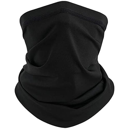 ARMORAY Face Mask Washable & Reusable Balaclava Neck Gaiter-Sun Protection Bandana Scarf Masks for Men & Women Hiking Fishing - color: Black