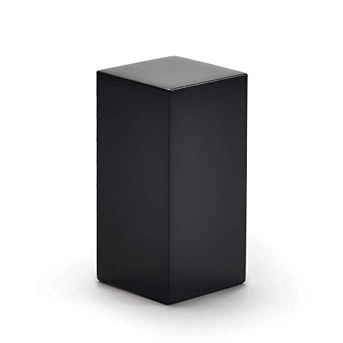 Oirlv Solid Wood Minimalism Style Jewelry Display Stand Showcase Jewelry Organizer Black Square Holder (SM05301) - color: SM05301