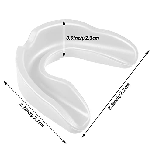 Frienda 50 Pcs Youth Football Mouth Guards Bulk Mouthpiece - color: White, Black