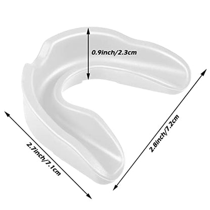 Frienda 50 Pcs Youth Football Mouth Guards Bulk Mouthpiece - color: White, Black