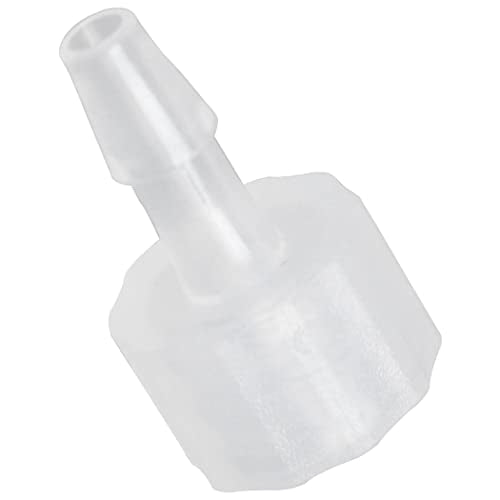 MEETOOT 20pcs Luer-to-Barb Adapter Male Luer with Lock Ring 1/8" Hose Barb Screw Quick Connector Plug 3.2mm for Laboratory Biochemical/Analytical Instruments and Food Machinery