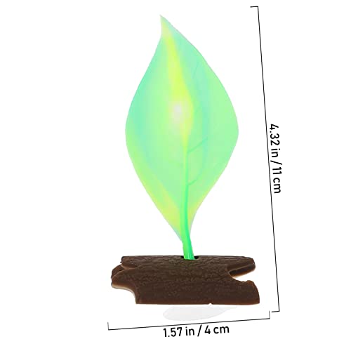 3pcs Fish Tank Silicone Leaf Bed Hammock Cup Aquarium Decoration for Freshwater and Fish Resting