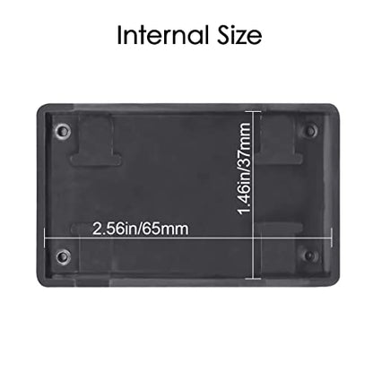 Project Box, 5 Pieces ABS Electrical Box Small Junction Box for Electronics PCB Case,Electronic Hobby Box Black, Outside Size 2.8 x 1.7 x 0.7 inch (70x 42x 18 mm) - size: 2.8" x 1.7" x 0.7"(5pc)