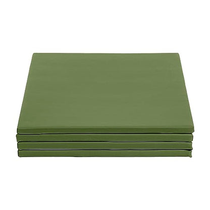 ECR4Kids SoftZone Play Patch Activity Mat Squares, Modular Playmat, Hunter Green, 4-Pack - color: Hunter Green