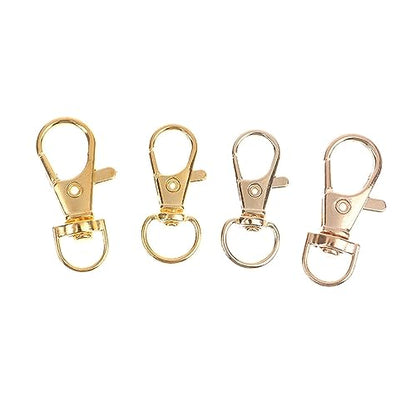 BREAKA 10Pcs/Set Metal Swivel Lobster Hook Clasp Keyring Snap Clasp Bag Jewelry Lanyard Trigger Buckle DIY Bag Accessories (Color : H) - color: H