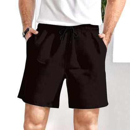 Ctreela Men's Funny Dog 3D Graphic Yellow Loose Fit Summer Beach Shorts - color: Black, size: XX-Large