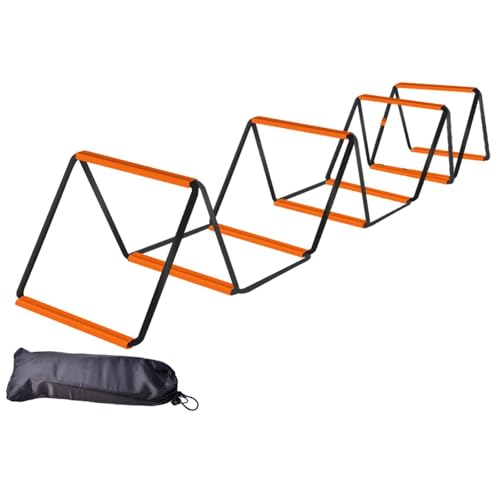 Agility Ladder Soccer Speed Ladder Multifunction Flexible Agility Training Equipment Football Footwork Ladder for Home Gym - size: 10 Grids With Bag
