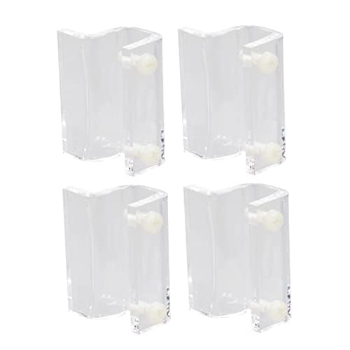 GALPADA 4Pcs Acrylic Fish Tank Cover Holder Support Bracket for Lids Aquarium Rack for Open Tanks Pet Boxes and Heat Preservation