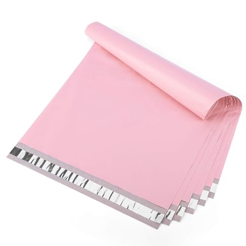 Metronic Poly Mailers 14.5x19 100 PCS, Strong Adhesive Shipping Bags for Clothing, Large Shipping Envelopes for Small Businesses, Waterproof Mailers Poly Bags for Shipping, Packages Bags Light Pink - size: 14.5x19 100PC
