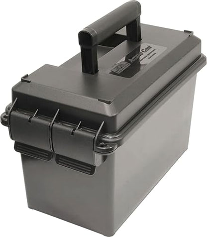 MTM AC50C-40 Ammo Can, 50-Caliber, Heavy-Duty Dual Latching System, Rugged Polypropylene Plastic, O-Ring Seal System, Water Resistant, Bulk Ammo Storage, USA Made, Black - color: Black, size: 50-Caliber