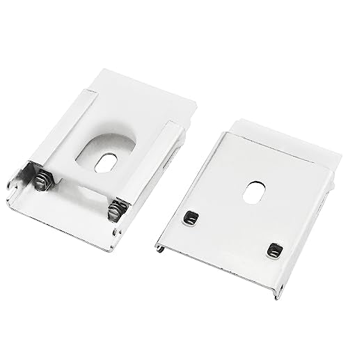 Mountings Brackets for Vertical Blinds ZZLZX 2Sets Replacement Mount Hardware Installation Accessories for Inside and Outside Zebra Roller Window Blinds, L-Shaped Metal Blinds Bracket for Track 4.5cm