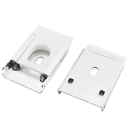 Mountings Brackets for Vertical Blinds ZZLZX 2Sets Replacement Mount Hardware Installation Accessories for Inside and Outside Zebra Roller Window Blinds, L-Shaped Metal Blinds Bracket for Track 4.5cm