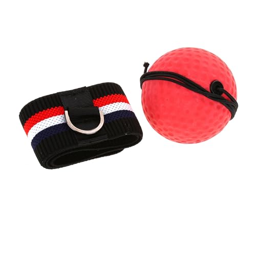 Agatige Boxing Reflex Ball Set, Boxing Training Ball Adult Punch Exercise Ball Boxing Equipment with Elastic Head Band, Varying, Strings for Beginner Proficiency Improvement - size: E305-H04