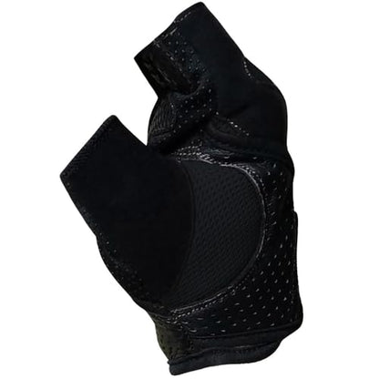 Meister Women's Fit Grip Weight Lifting Gloves w/Washable Amara Leather - color: Black, size: Medium