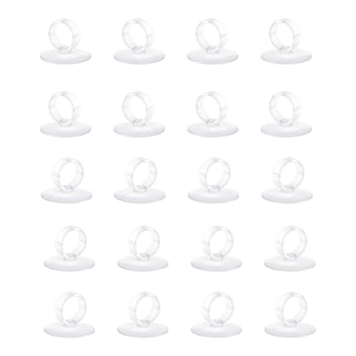 20PCS Air Plant Wall Mounts Secure Suction Base for Home Decoration Living Areas Home Greeneries and Aquarium Equipment Stand Holder Wall Mount Holder