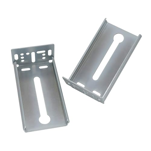 LONTAN Rear Mounting Brackets for Drawer Slide 2 Pairs Cabinet Bracket Drawer Track Guide Kitchen Replacement Parts for 1.77 inch Width Furniture Gildes