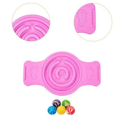 Balance Board Labyrinth Disks Sensory Training Anti-Slip Pedals Wobble Stability Board Strength Training for Kids Skiing Fitness - color: Pink