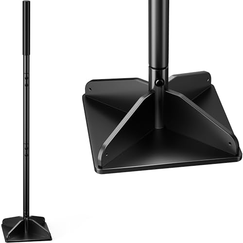 Heavy Duty Steel Tamper, 48" Handle Tamper with Comfortable Rubber Grip, 8×8" Garden Tamper Tool for Soil, Gravel, Asphalt & Lawn - size: 8*8