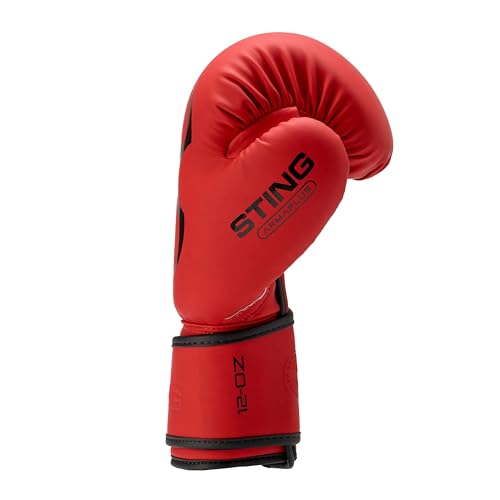 Sting Armaplus Boxing Gloves - color: Red, size: 12 Oz