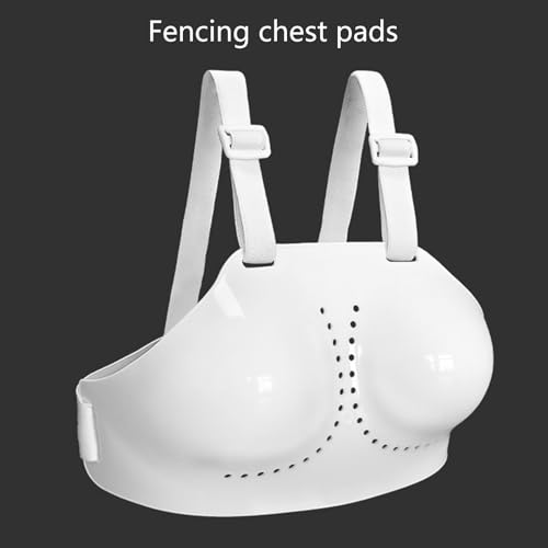 Womens Fencing Sports Chest Guards, Breathable Breast Protectors for, Breastplate with Adjustable Strap Breastplate Guard Protections Guard - size: X-Large