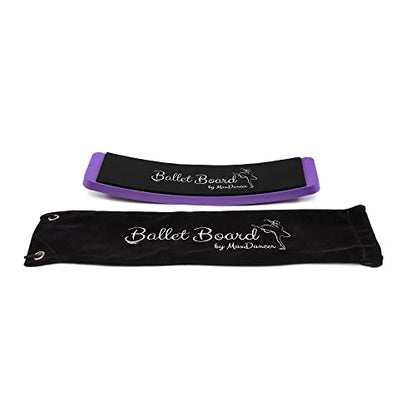 Ballet Turning Spin Board for Dance and Figure Skating. Portable Training Equipment for Dance. Make Your Turns, Pirouette and Balance Better. - color: Purple with carry bag