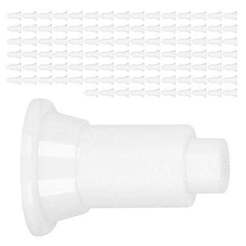 Aquarium Isolation Board Support Feet 100Pcs Set Adjustable Height PVC Fish Tank Divider Support Stability Enhancer for Aquarium Fish Tank (White) - color: White