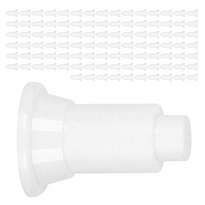 Generic 100Pcs Aquarium Isolation Board Support Feet, Adjustable Height PVC Fish Tank Divider Stands, Food Grade Safety Material Stands, Ideal for Easy Cleaning & Stability in Fish Tanks (White) - color: White