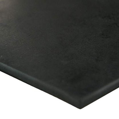 Small Parts Neoprene Sheet, 80A Durometer, Smooth Finish, Adhesive Backing, Black, 0.125" Thickness, 12" Width, 36" Length