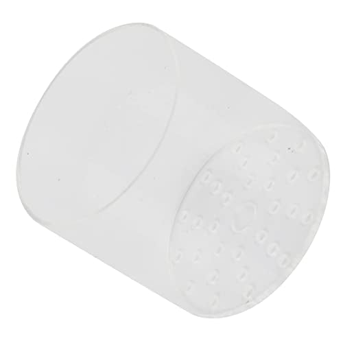 Acrylic Transparent Feeder Cover, Aquarium Feeding to Prevent Fish and Shrimp from Stealing Food, with Center Hole for Feeding Tube, for Reproduction and Safe Feeding in Fish (80mm) - size: 80mm