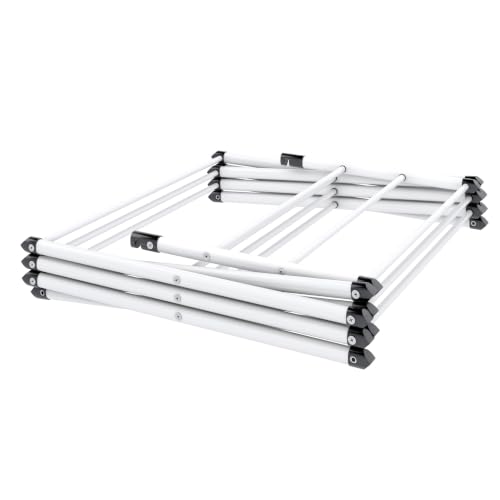 Honey-Can-Do 3-Tier Compact Clothes Drying Rack, 16 ft, No Assembly, White - color: White, size: 21" W