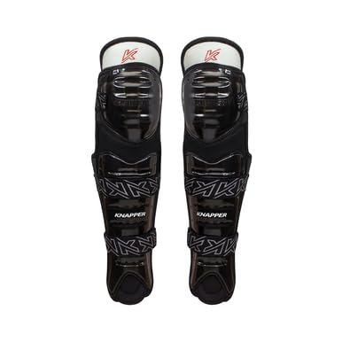 Ball Hockey Protective Gear | AK5 SHIN Guard | KNAPPER - color: Blue, size: 14