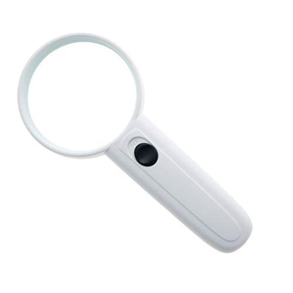 Othmro 1Pcs Magnifying Glass with Light, 4X Illuminated Handheld Magnifier 400% Loupe w Handle,for Book and Newspaper, Jewelry, Antiques, Coins, Stamps, Rocks,Watches, Repair - color: 4x 65mm