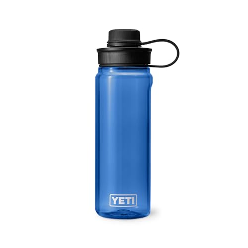 YETI Yonder Water Bottle with Yonder Tether Cap, Lightweight, Leakproof and BPA-Free - color: Royal Blue, size: 25 Ounces