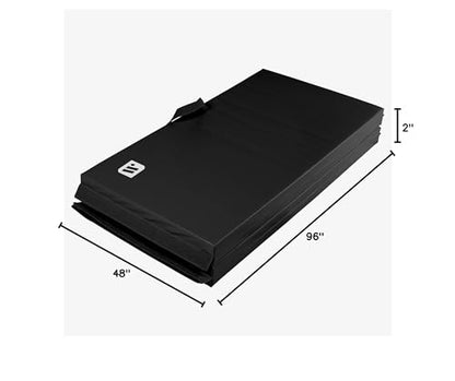 We Sell Mats Folding Exercise Mat - 2" Thick X-Large 4x8' - color: Black