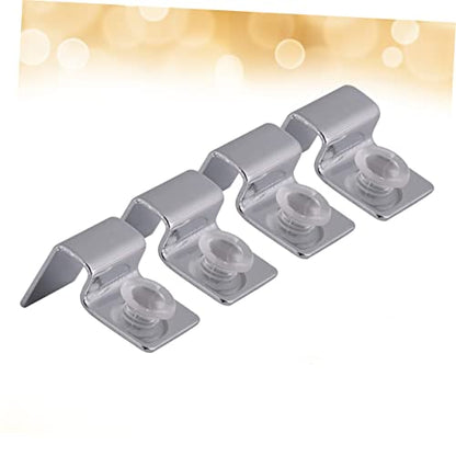 DOITOOL 3sets Fish Tank Glass Cover Clips Aquarium Acrylic Clips Aquarium Accessories 4pcs*3