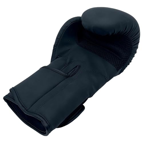TMA Boxing Gloves for Women - Punching Bag Gloves, Training Boxing Equipment - Kickboxing & Muay Thai Gloves, Punching Gloves, Adult Boxing Gloves - color: Black, size: 14 OZ